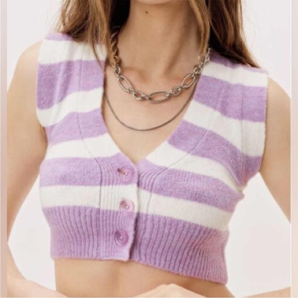 For Love and Lemons Maud crop sweater vest